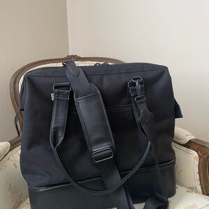 BEIS Black Travel Bag The Convertible Mini Weekender Bag